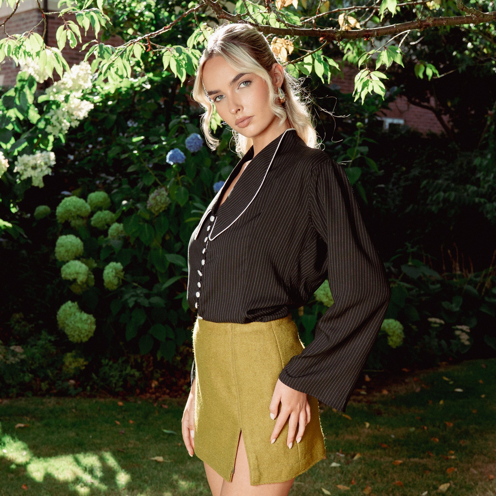 Pinstripe Blouse