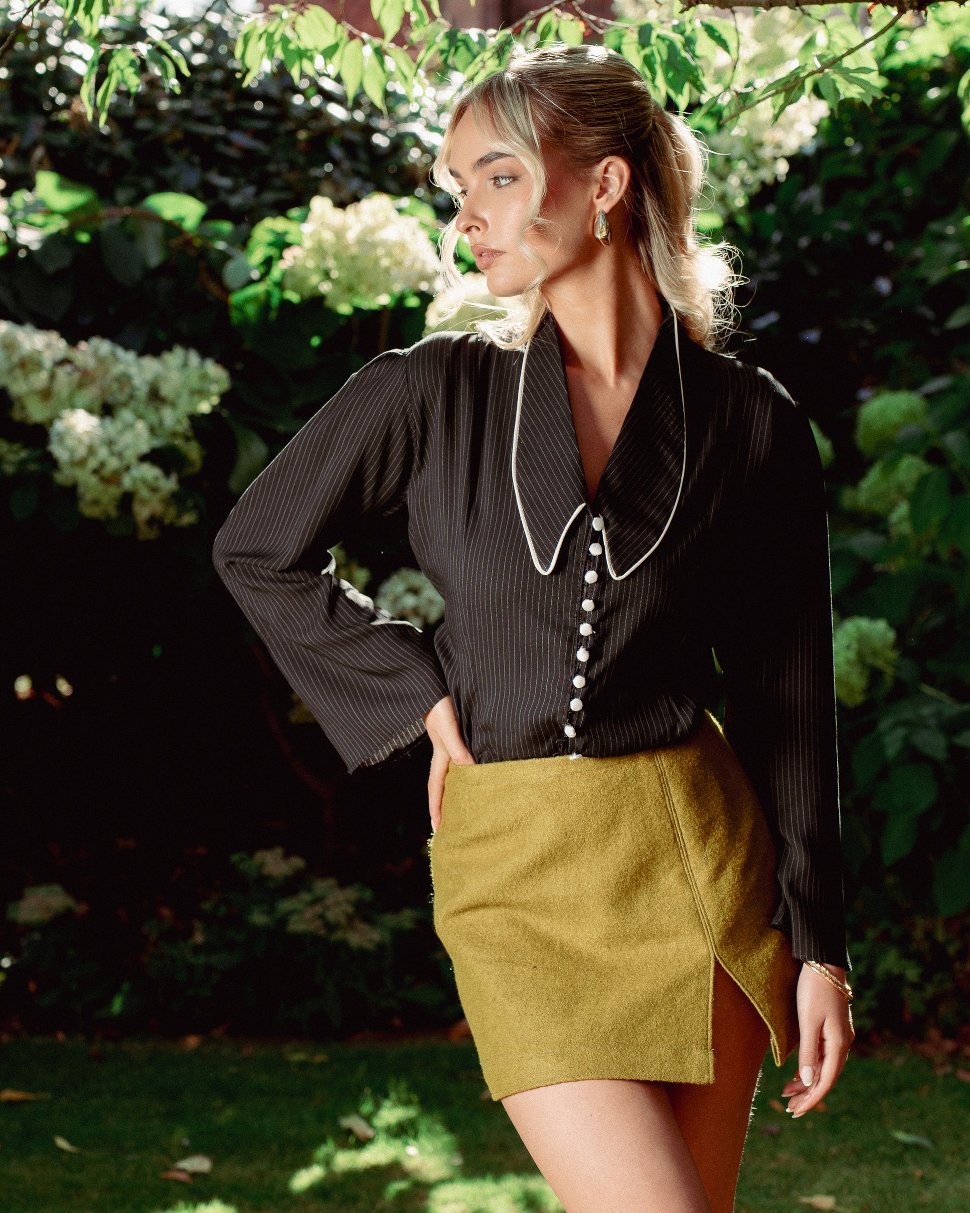 Pinstripe Blouse